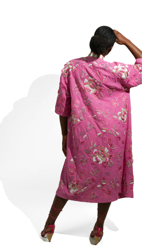 Hand-Embroidered Kimono