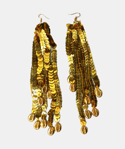 Waterfall Gold Earings