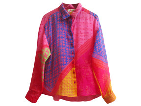 Multi Colored Printed Metallic Shirt