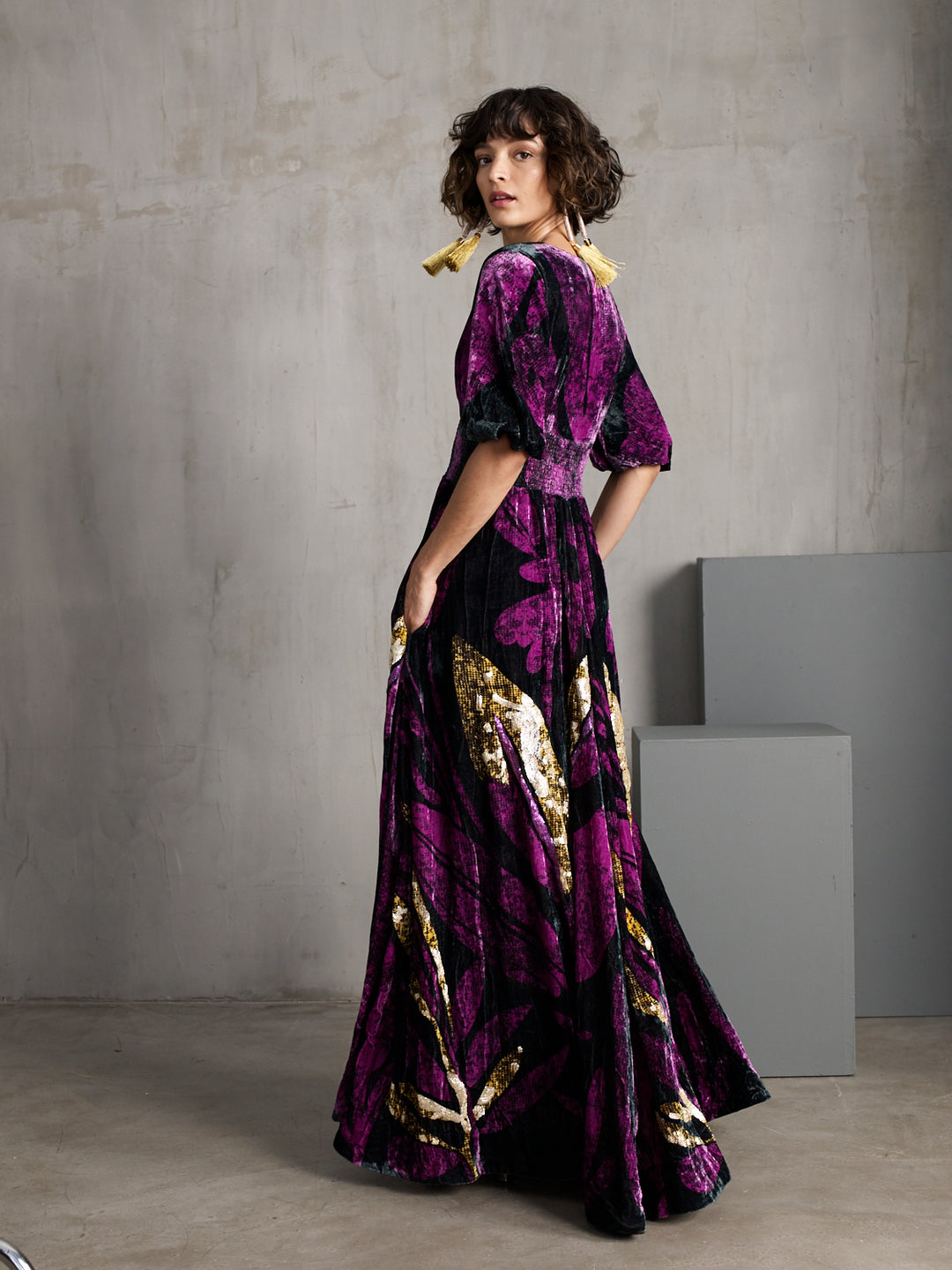 Roopa, Luxury, Sustainable fashion, roopapemmaraju, longdresses, dresses, printeddress, silkdress