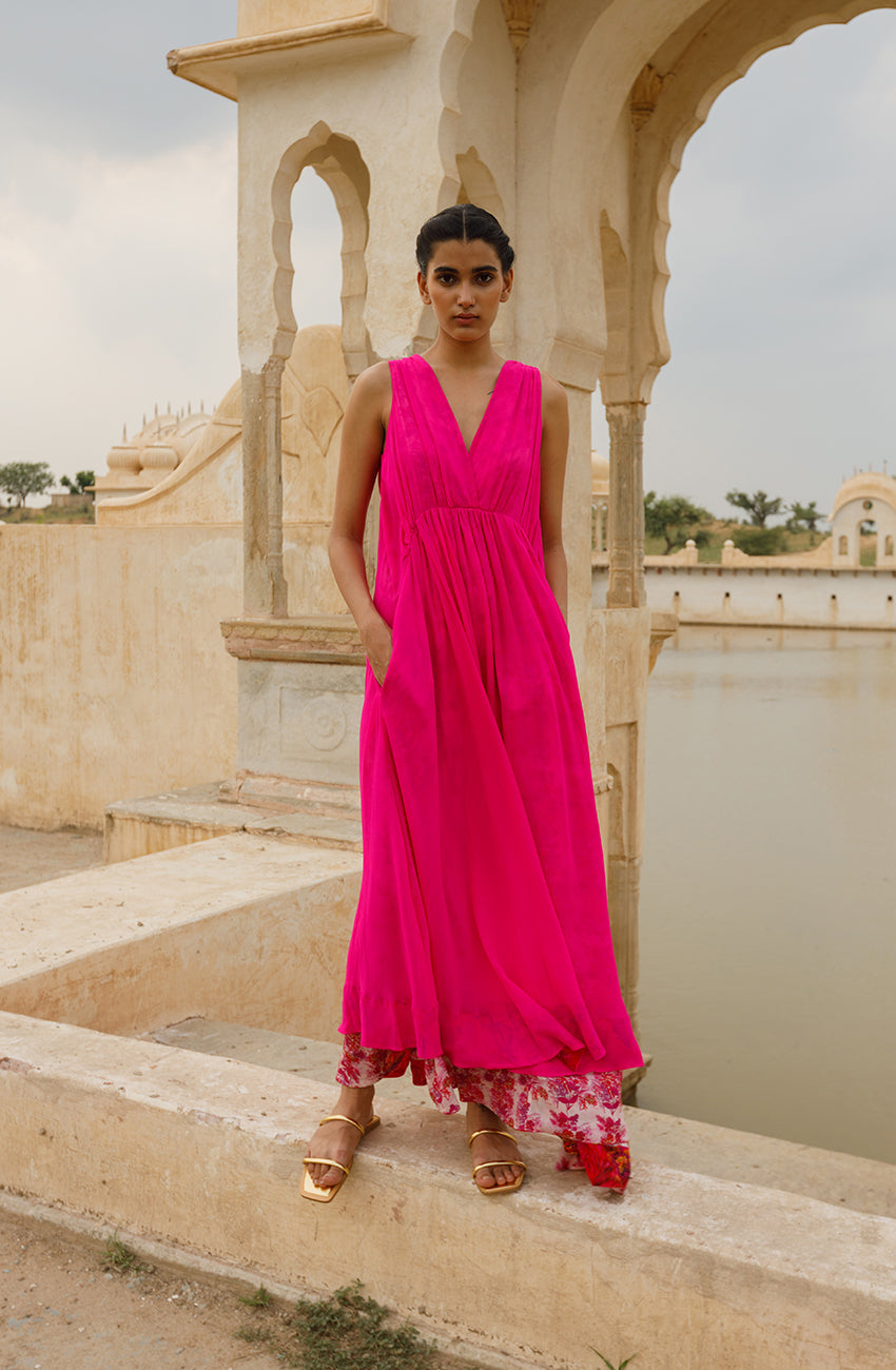 Rani Pink Dress – Roopa Pemmaraju