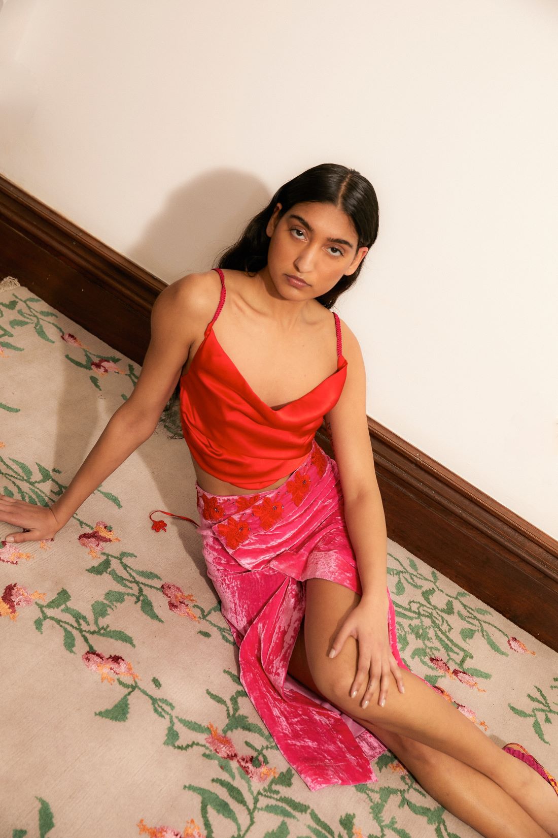Fairy Silk Velvet Wrap Skirt – Roopa Pemmaraju