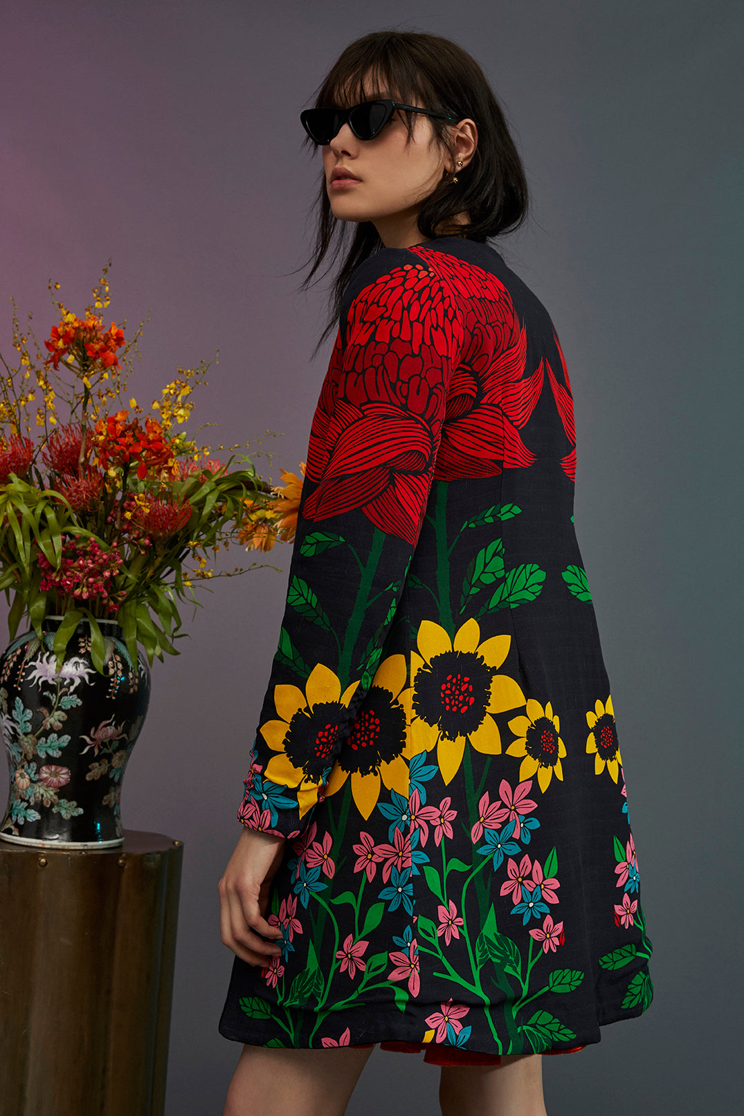 Roopa, Luxury, Sustainable fashion, roopapemmaraju, longdresses, dresses, printeddress, silkdress