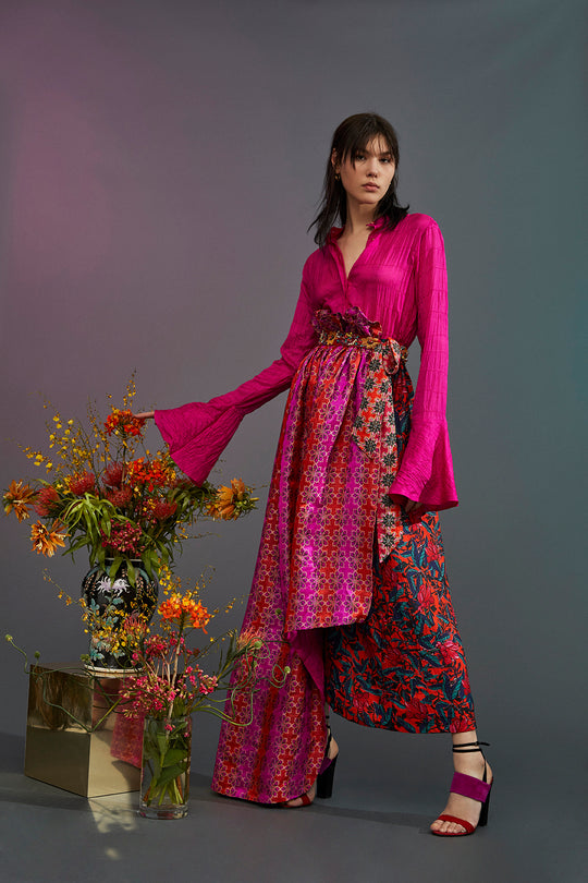 Roopa, Luxury, Sustainable fashion, roopapemmaraju, longdresses, dresses, printeddress, silkdress