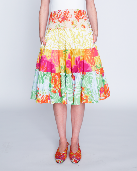 Sun Garden Tiered Skirt