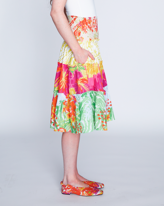 Sun Garden Tiered Skirt