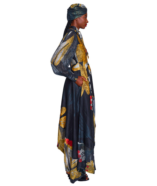 Sonata Long Sleeve Maxi Tiered Dress