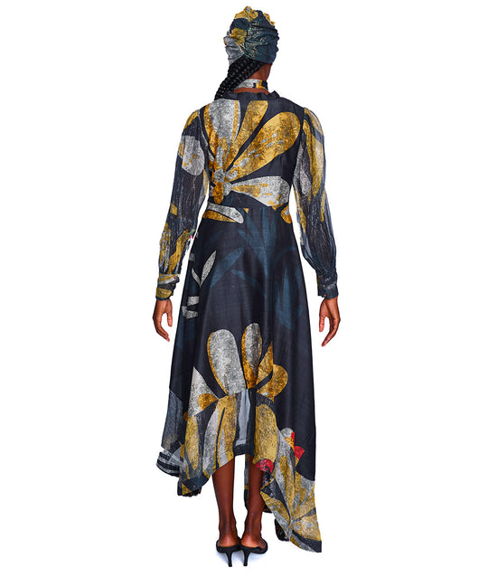 Sonata Long Sleeve Maxi Tiered Dress