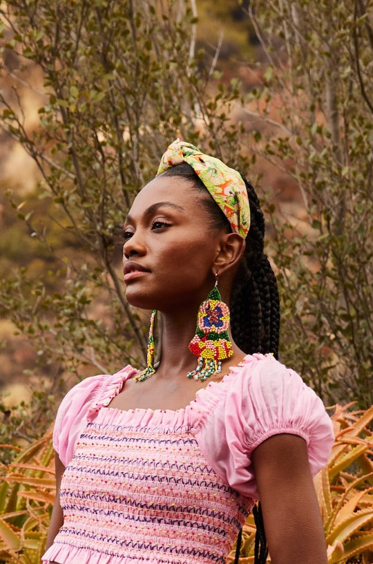 Knotted Neon Recycled Cotton Headband