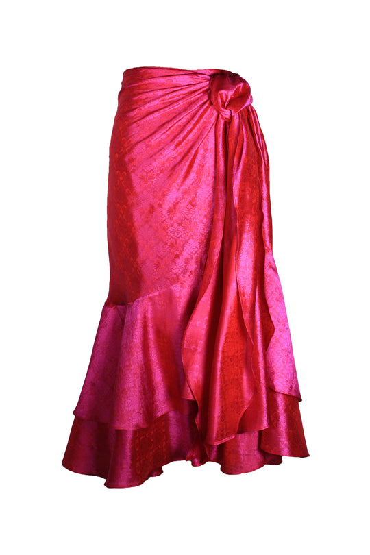 ruffle wrap skirt