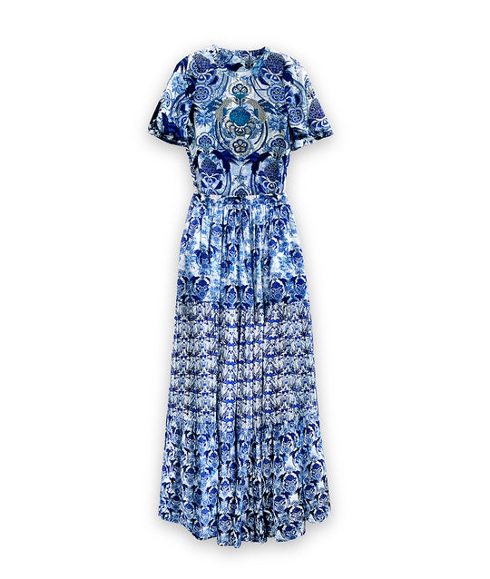 Neel Maxi Silk Skirt