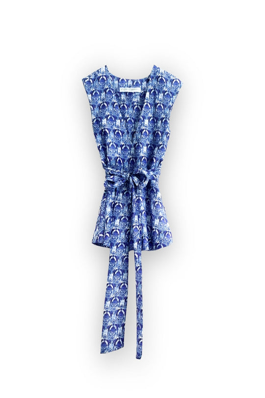 The Neel Tie-Up Midi Blouse