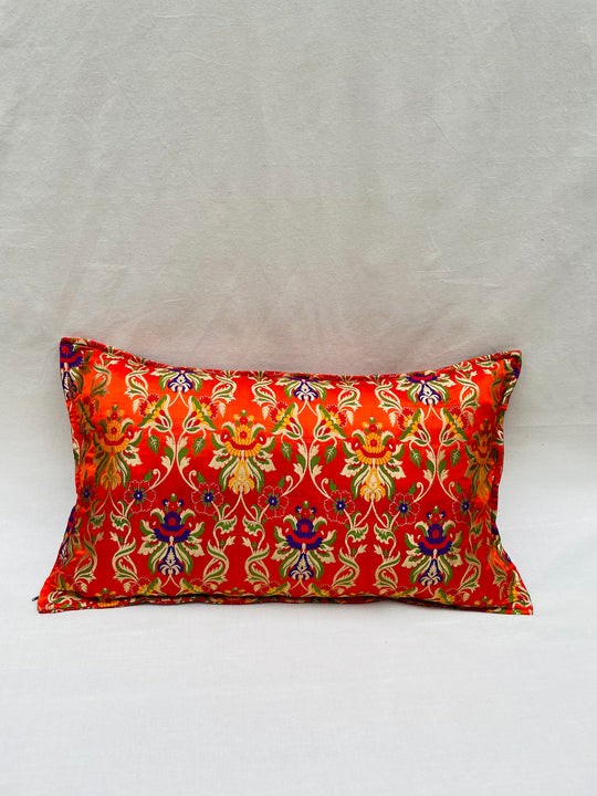 Silk Brocade Throw Pillow Cover