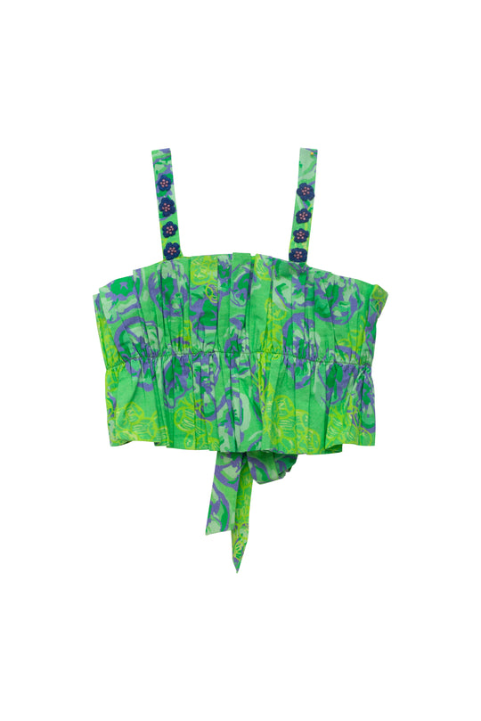 Green Paradise Crop Top