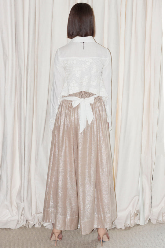 Hand Embroidered Collar Shirt | Roopa Pemmaraju