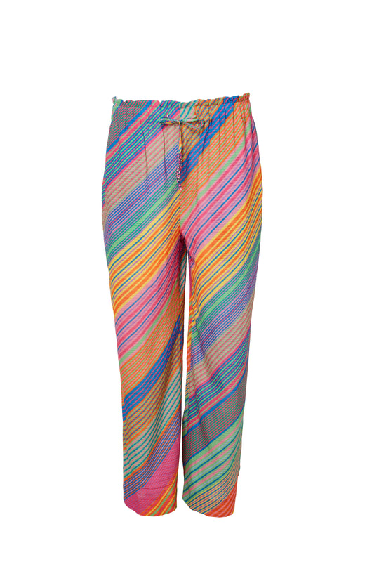 Eucalyptus Fiber Striped Pants