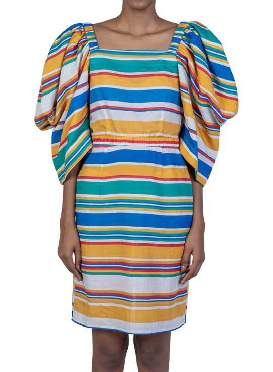 Stripe Voile Mini Dress