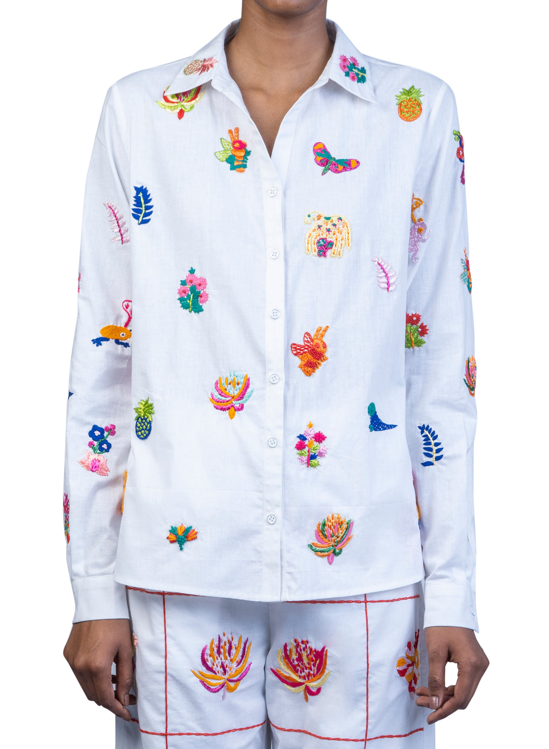 Embroidered Button Down shirt