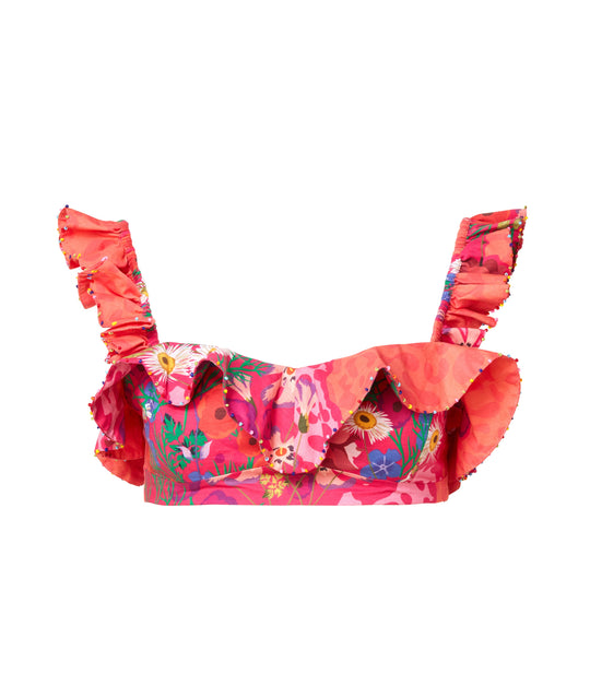 Recycled Cotton Beaded Bra Top