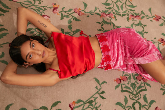 Fairy Silk Velvet Wrap Skirt