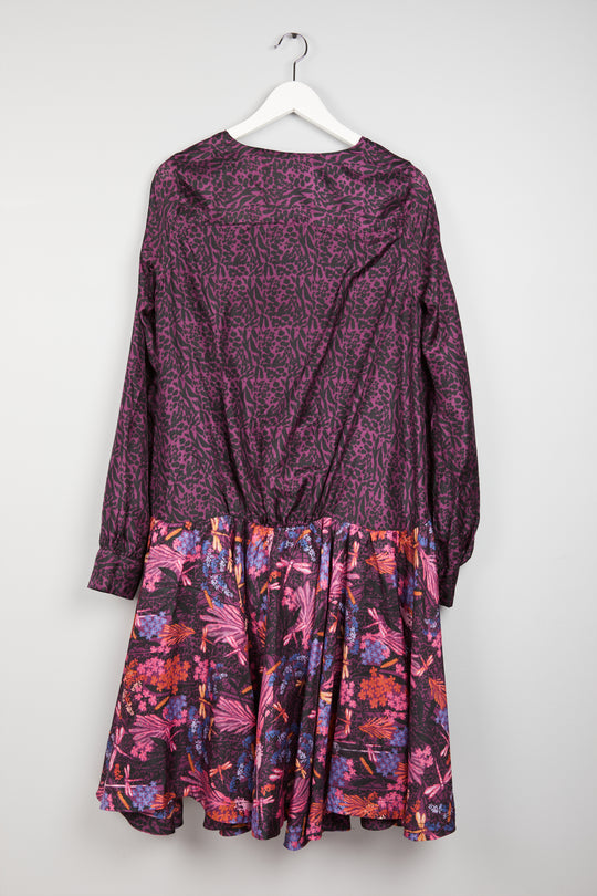 Bloom Forest silk dress