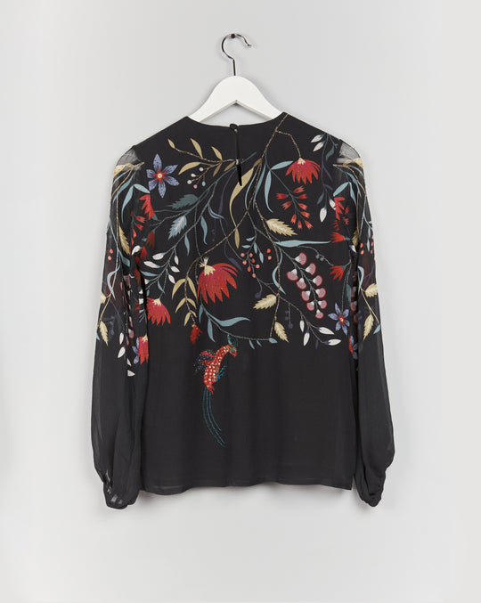 Hand-embroidered Bloom Blouse
