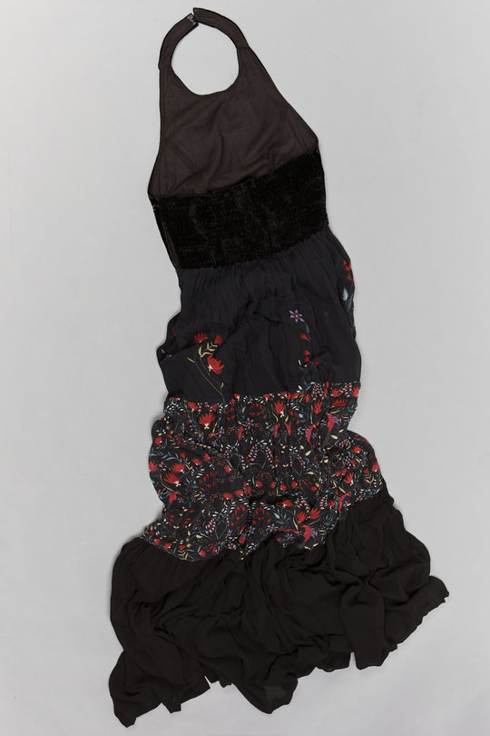 Datura Tiered Silk Gown