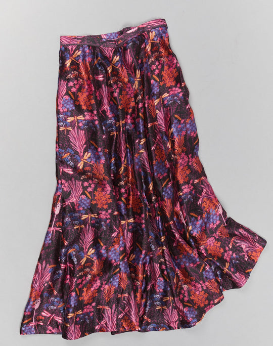 Midnight Forest Silk Skirt