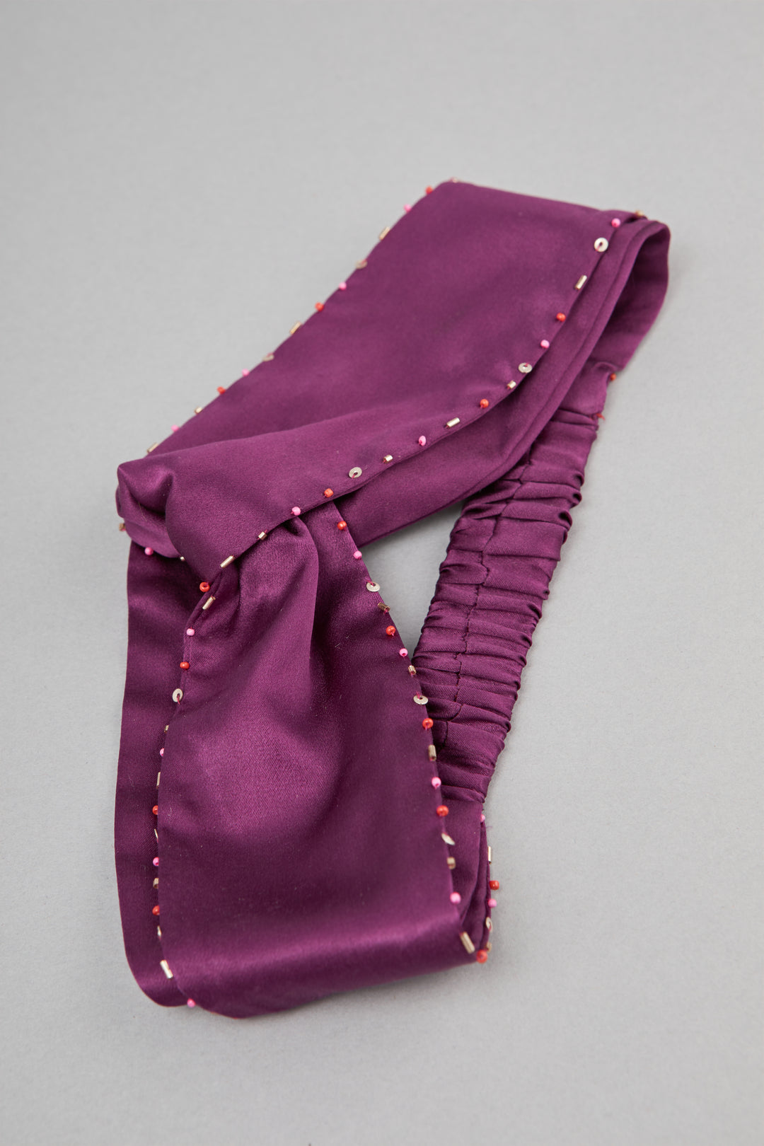 Midnight Purple Silk Headband