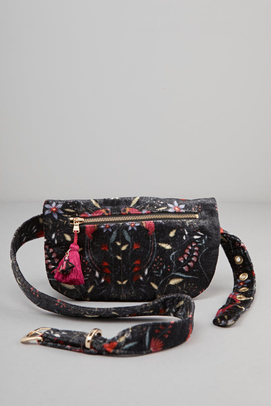 Bloom Velvet Belt Bag