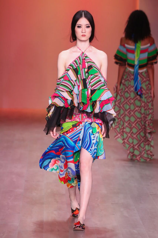 Roopa, Luxury, Sustainable fashion, roopapemmaraju, longdresses, dresses, printeddress, silkdress