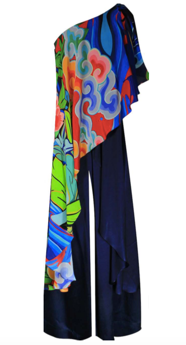Roopa, Luxury, Sustainable fashion, roopapemmaraju, longdresses, dresses, printeddress, silkdress