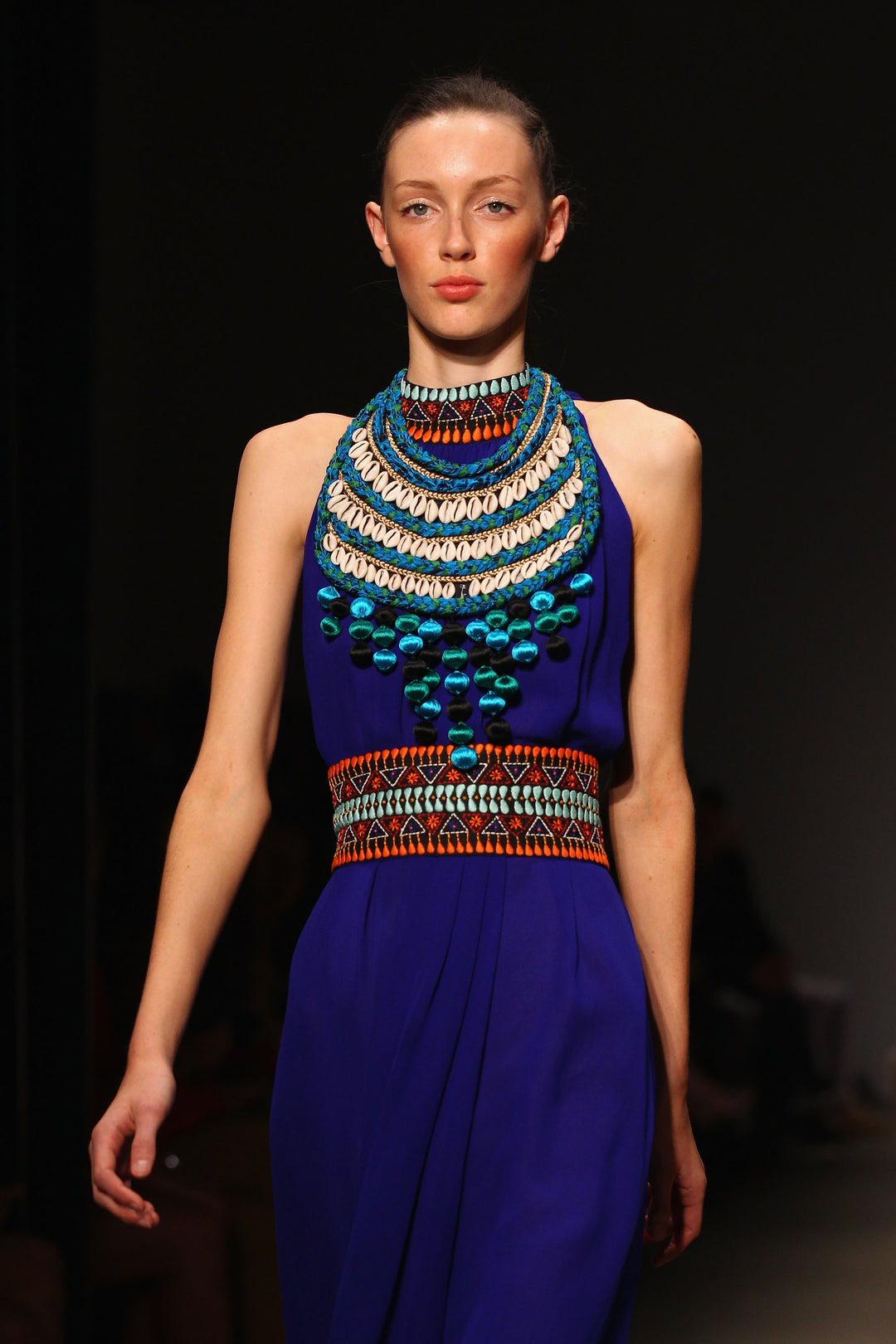 Indigenous Blue Solid Embroidered Printed Dress Roopa Pemmaraju Indigenous Blue Solid Embroidered Printed Dress Roopa Pemmaraju