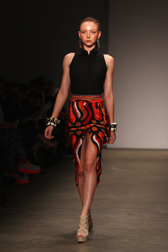 Indigenous Animal Printed High Waist Skirt