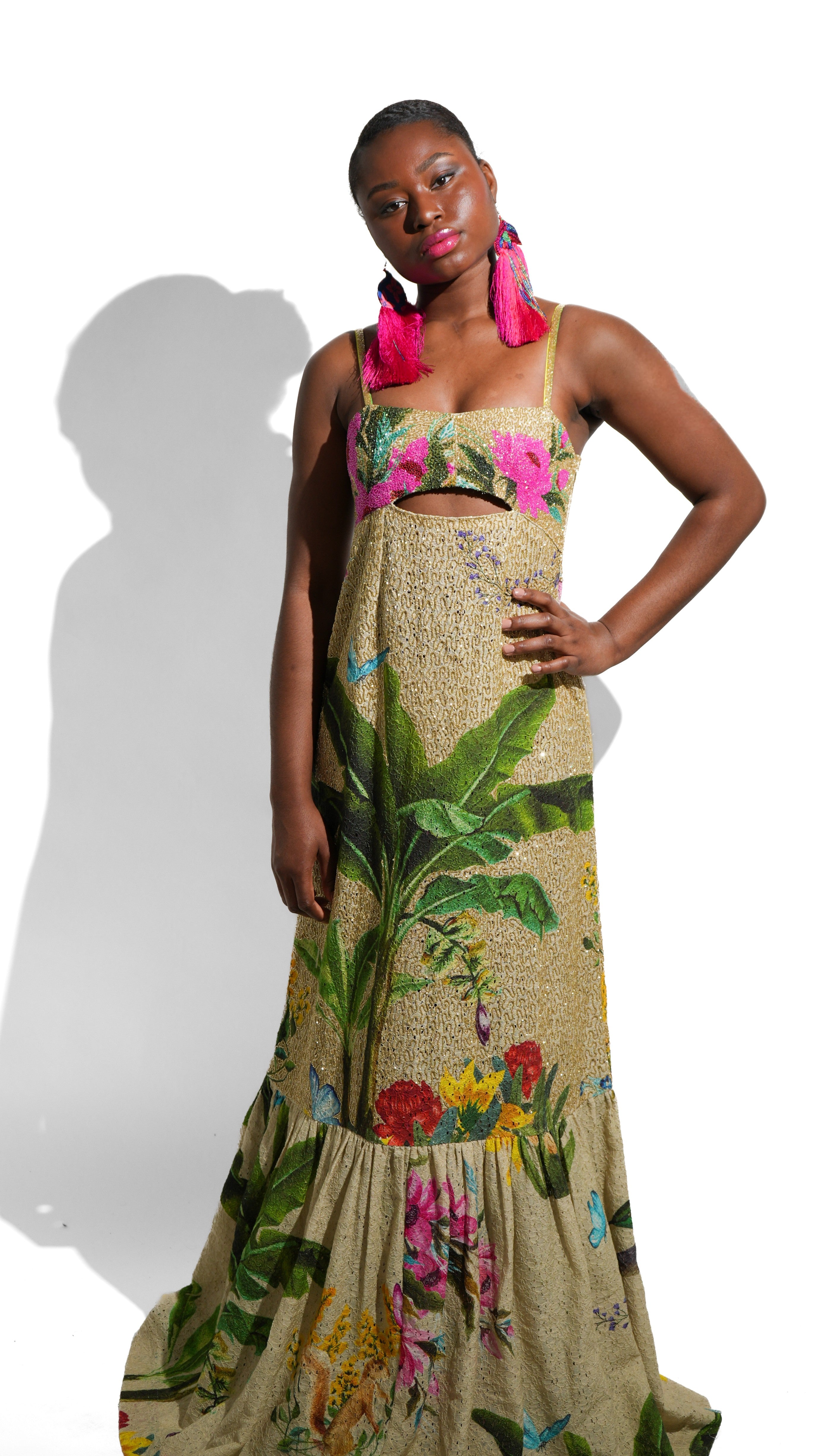 Underbust cut deals out dress