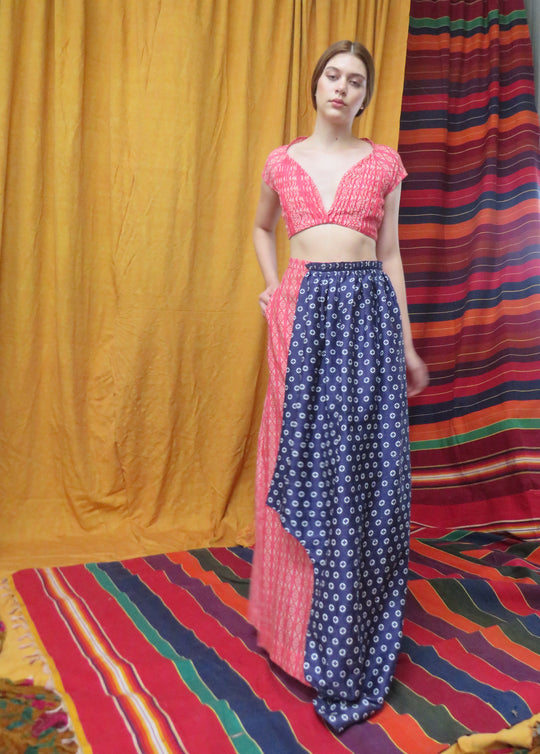 Silk Floral Printed Skirt