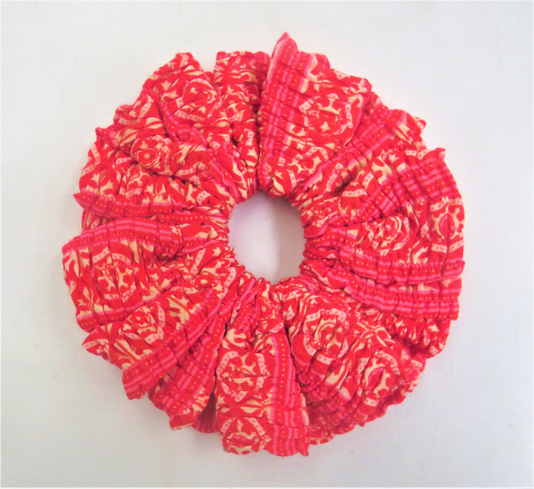 100% Silk Printed Scrunchies