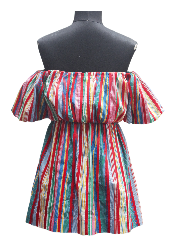 Printed stripe dress