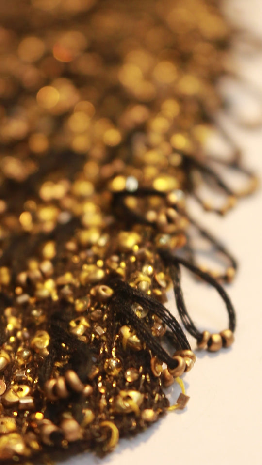 Gold Pile Dress