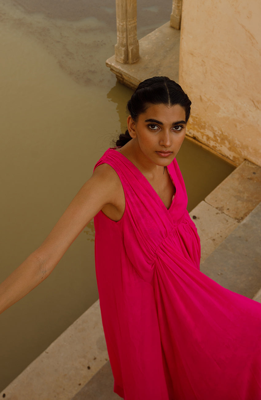 Rani Pink Dress – Roopa Pemmaraju