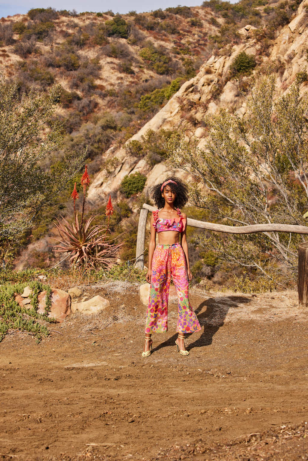 Printed Willow Cotton Pants