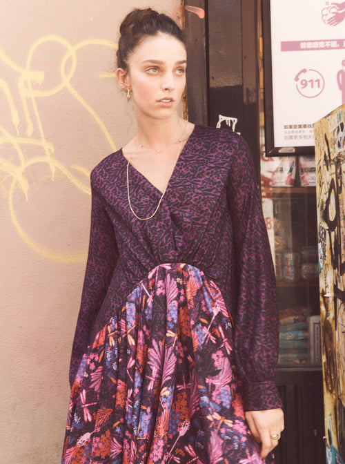 Roopa, Luxury, Sustainable fashion, roopapemmaraju, longdresses, dresses, printeddress, silkdress