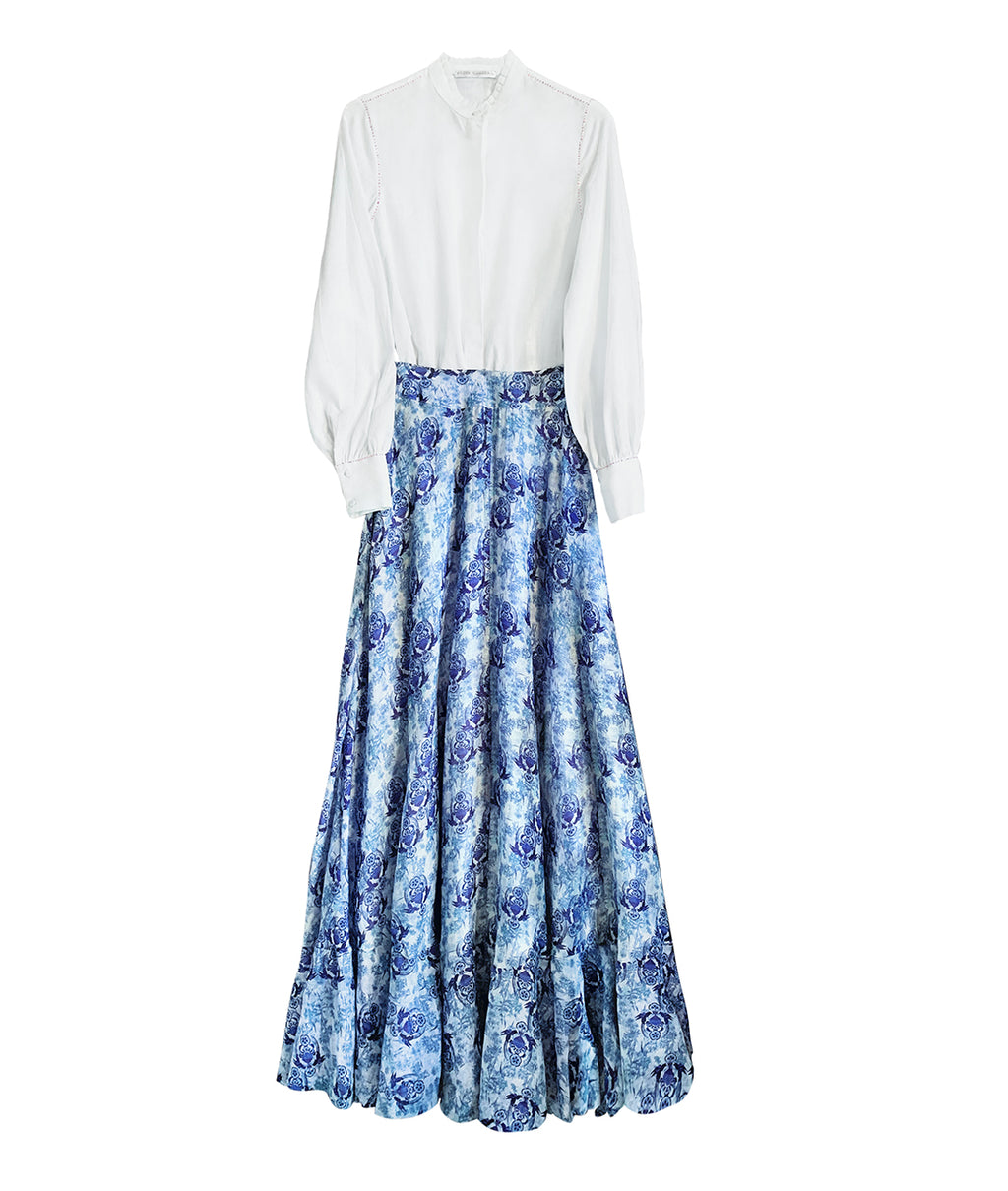 Roopa, Luxury, Sustainable fashion, roopapemmaraju, longdresses, dresses, printeddress, silkdress