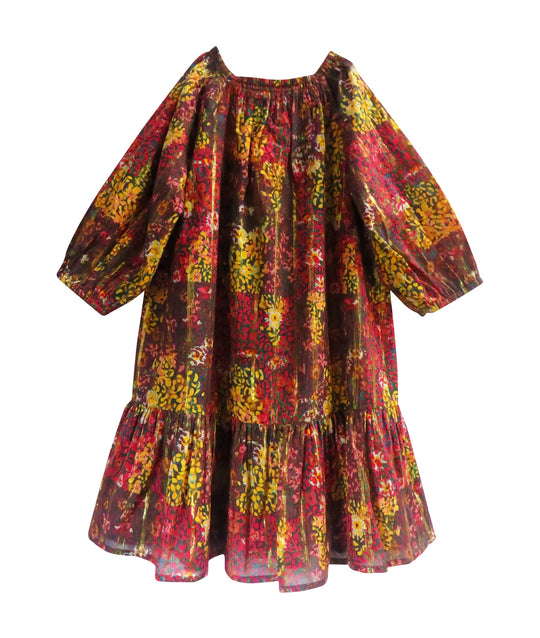 Children's Maxi Flared Cotton Dress
