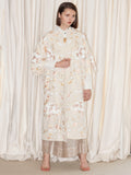 Hand Embroidered Long Open Coat | Roopa Pemmaraju