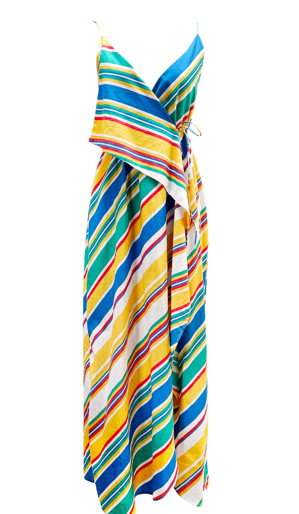 Stripe Voile Maxi Dress