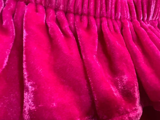 Children's Silk Velvet Ruffled Daisy Skirt