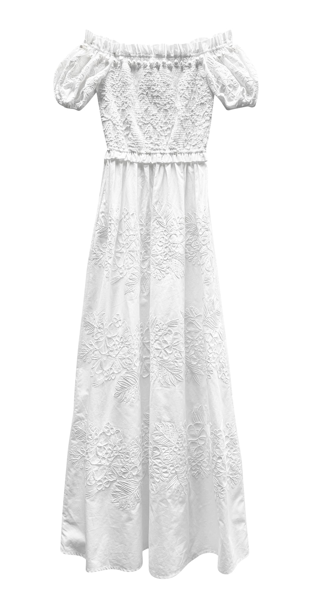 Ivory Embroidered Gown