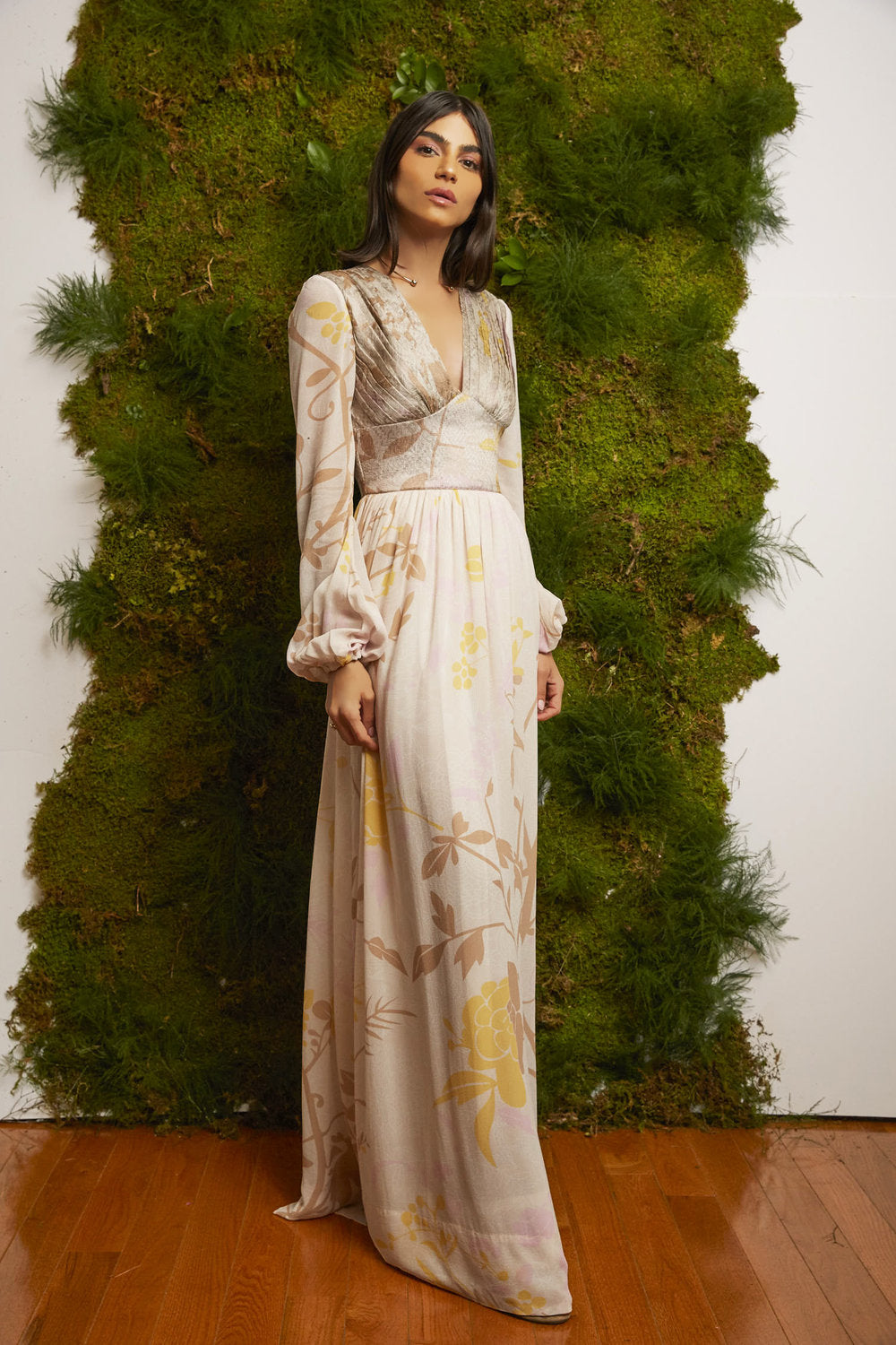 Roopa, Luxury, Sustainable fashion, roopapemmaraju, longdresses, dresses, printeddress, silkdress