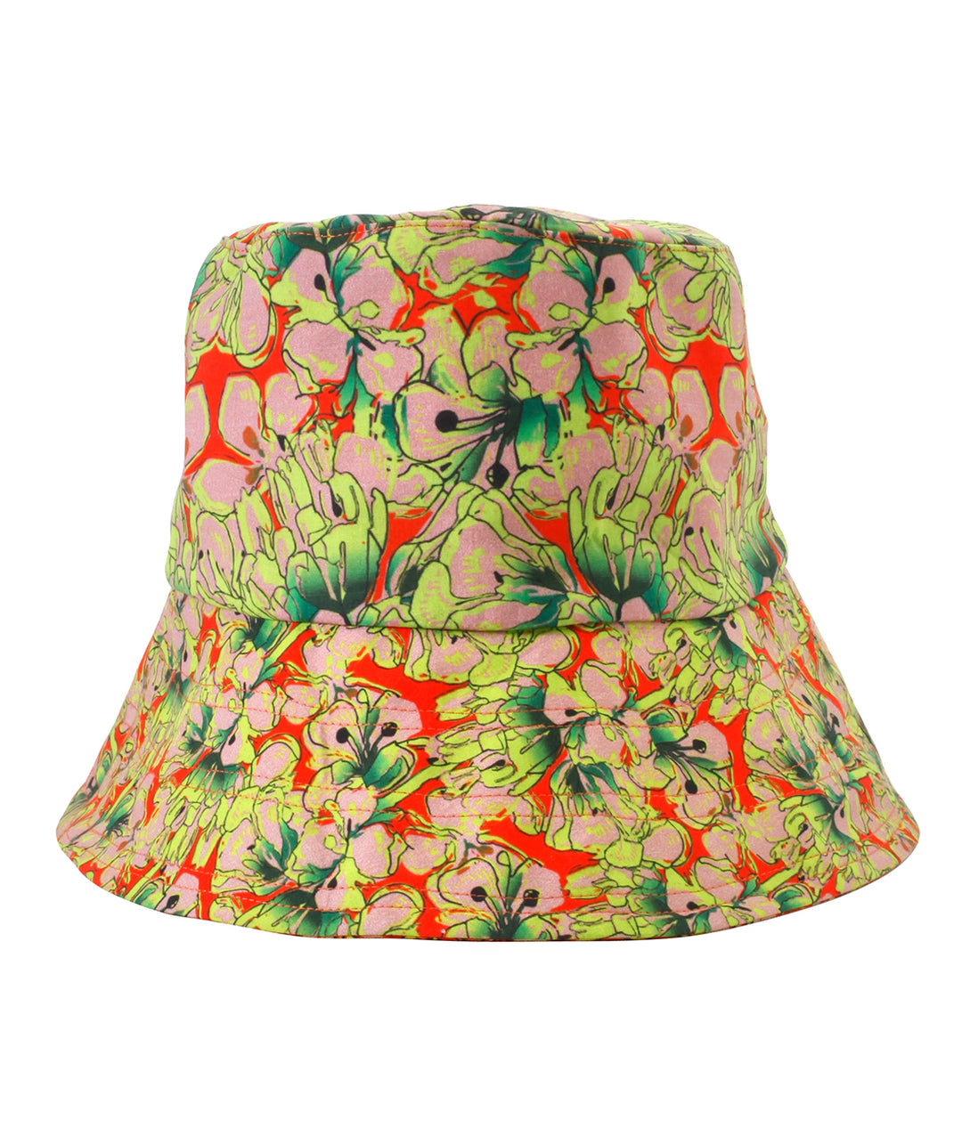 Neon Floral Recycled Cotton Bucket Hat